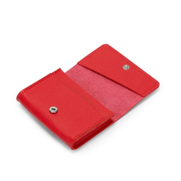 Portacarte Camillo - rosso ciliegia