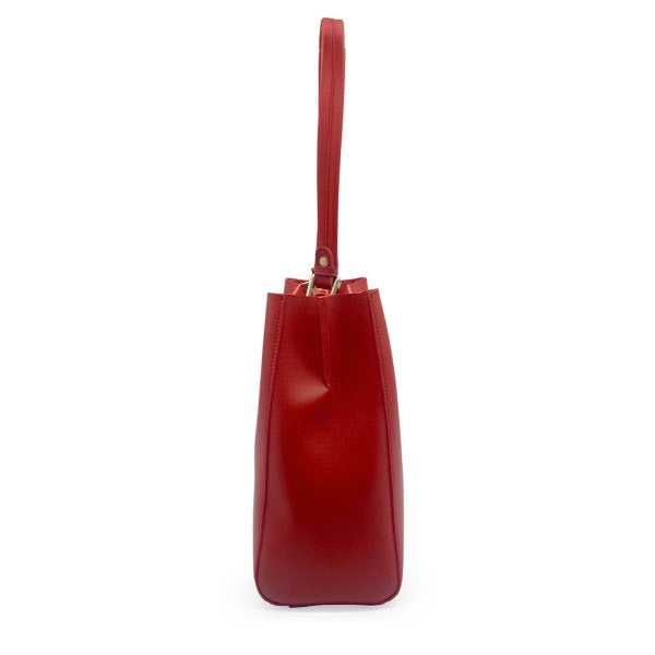 Borsa a spalla Miranda - rosso ciliegia