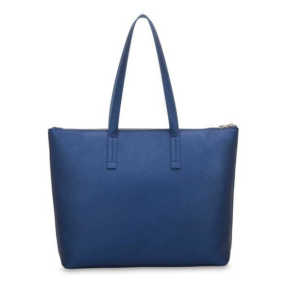 Borsa shopping 13" Winona - blu metallizzato