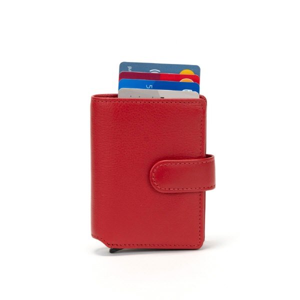 Porta carte Axel Plus - rosso scarlatto