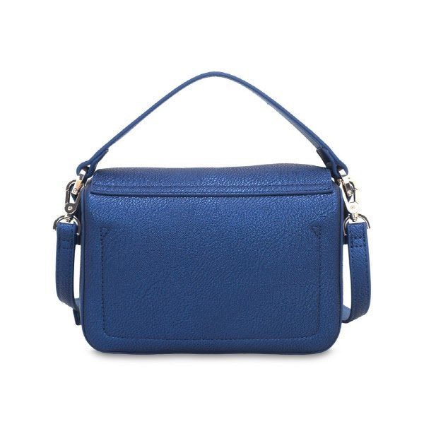 Borsa a mano Penelope - blu metallizzato
