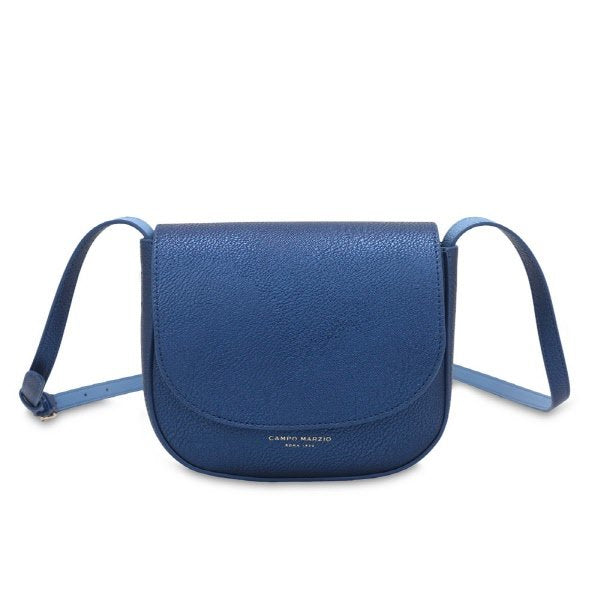Borsa saddle mini Rachel - blu metallizzato