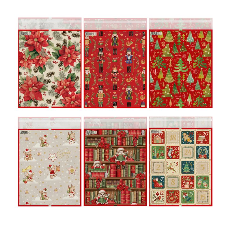 Buste regalo con strip adesivo - formato piccolo - fantasie assortite