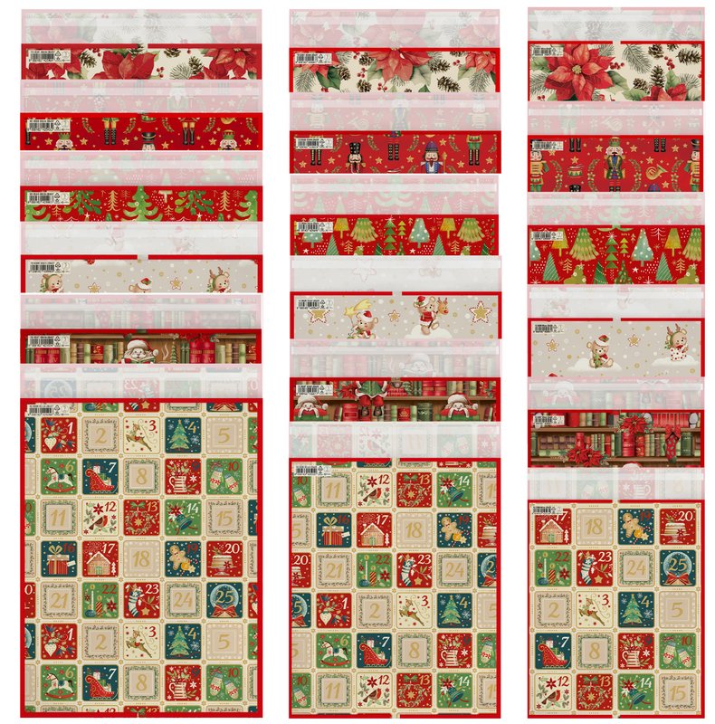 Buste regalo con strip adesivo - formato piccolo - fantasie assortite