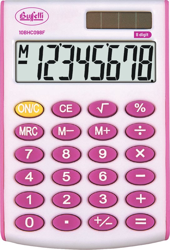 Calcolatrice tascabile BHC098F - fucsia - 8 digit