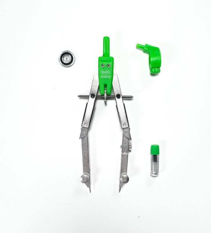 Compasso balaustrone doppio snodo - Diametro cerchio fino a 320 mm - colori neon assortiti