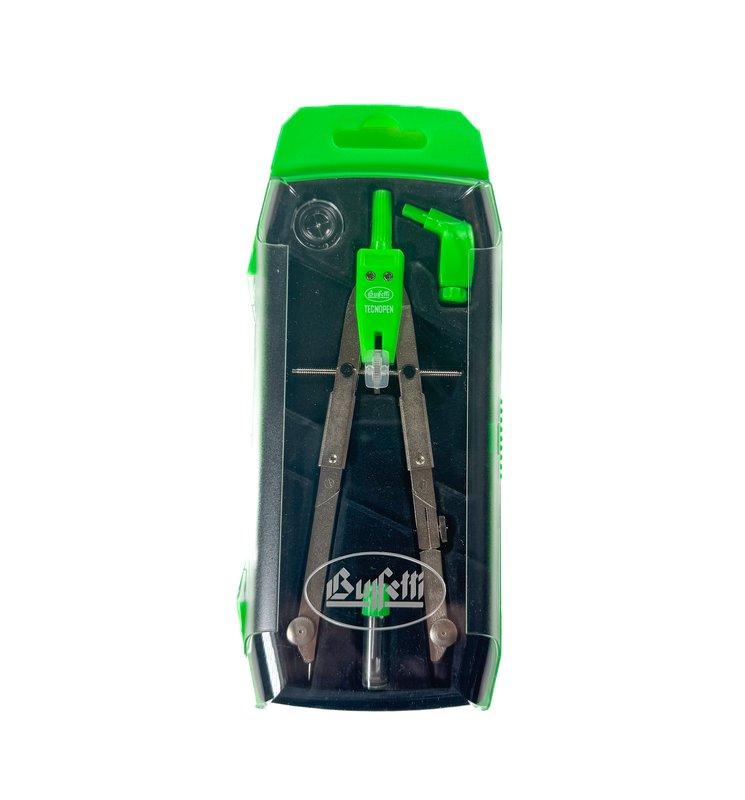 Compasso balaustrone doppio snodo - Diametro cerchio fino a 320 mm - colori neon assortiti
