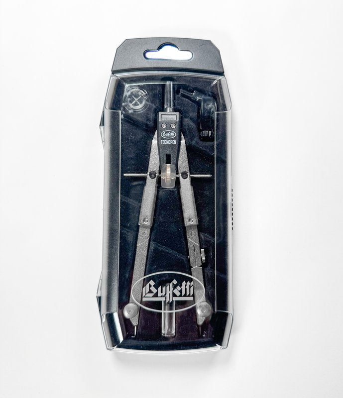 Compasso balaustrone doppio snodo - Diametro cerchio fino a 320 mm - colore nero