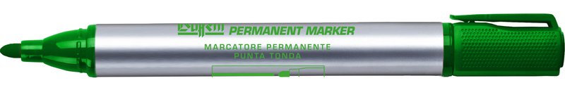 Marcatore permanente - verde - Punta tonda - Tratto 2,5 mm