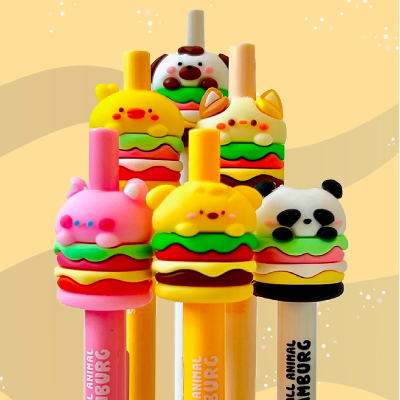 Penna gel a scatto Animal-Burger
