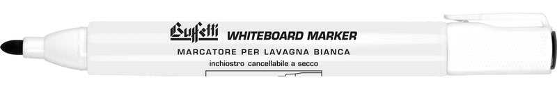 Marcatore per lavagne bianche - nero - Punta tonda - Tratto 1-3 mm