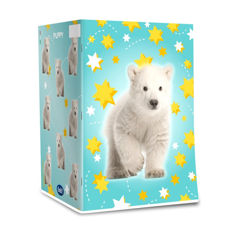Maxiquaderno PUPPY - Rigatura 5M - Quadretto da 5mm - 80 g - A4 - copertine assortite