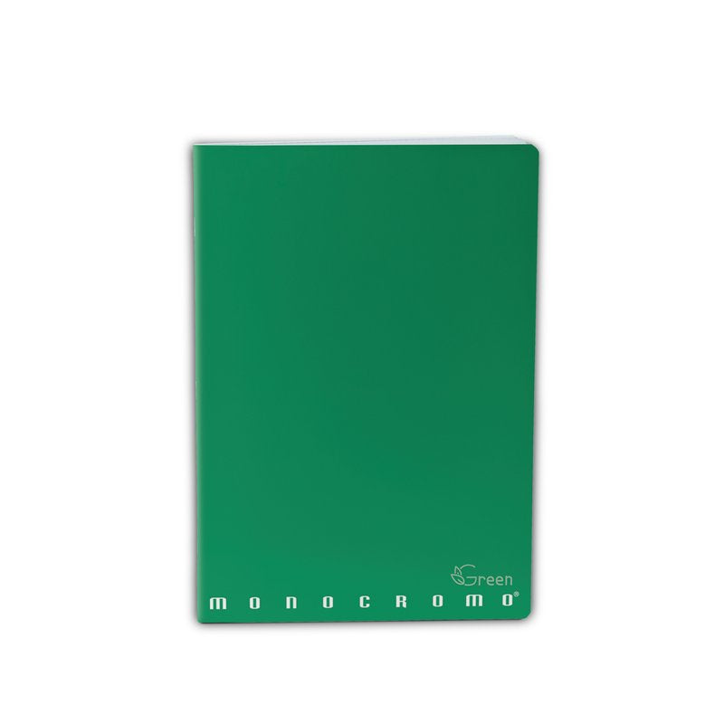Maxiquaderno Monocromo Green - Rigatura C - Righe 4a e 5a elementare - 80 g - carta riciclata - A4 - copertine assortite
