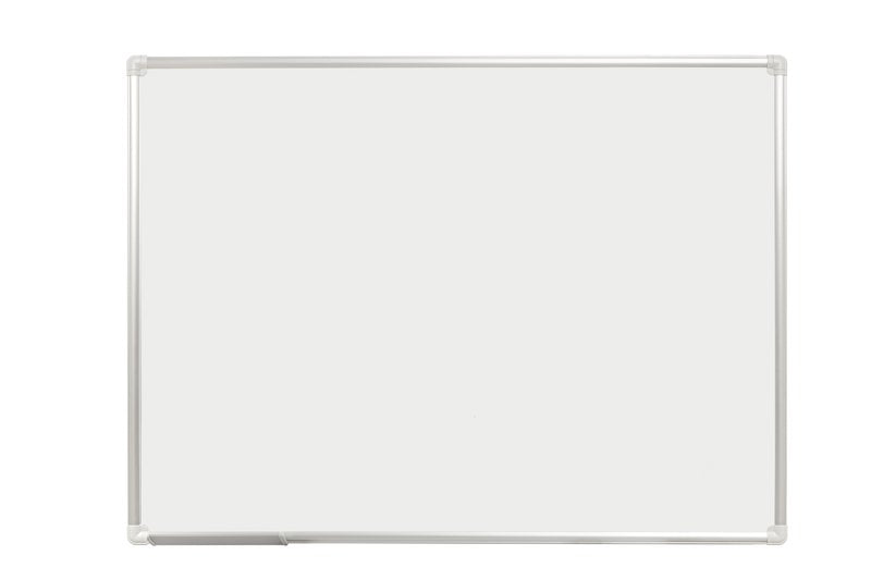 Lavagna magnetica bianca - cornice in alluminio - 90x120 cm