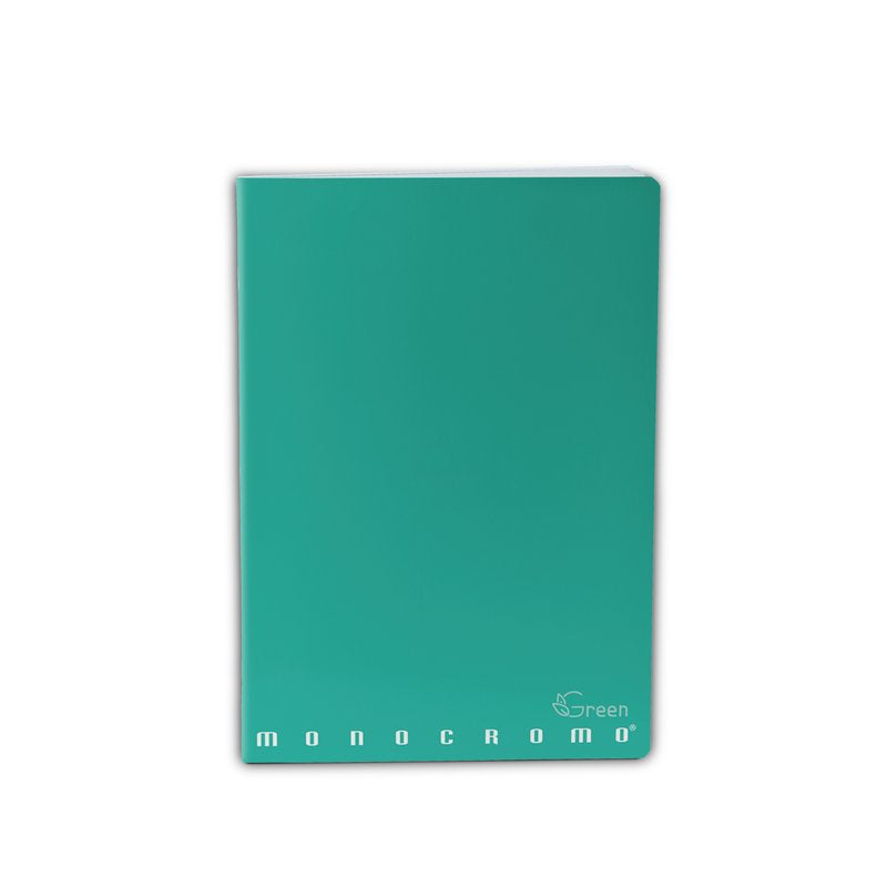 Maxiquaderno Monocromo Green - Rigatura C - Righe 4a e 5a elementare - 80 g - carta riciclata - A4 - copertine assortite