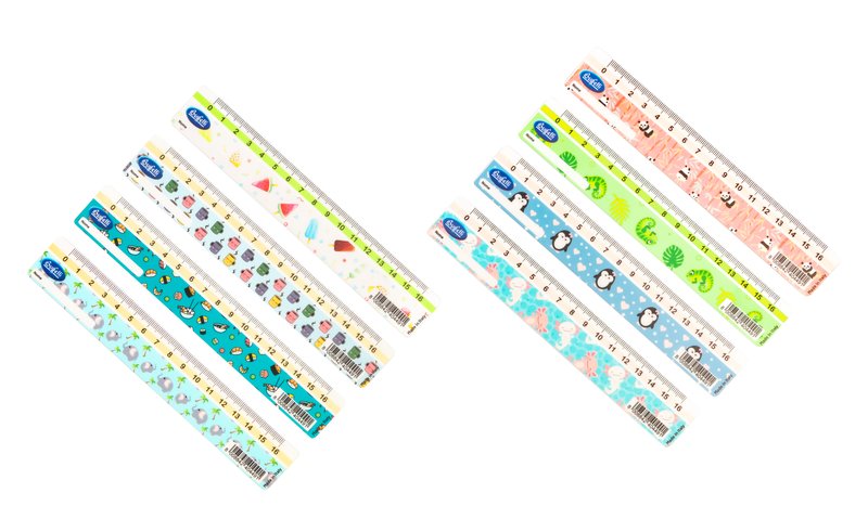 Righello 16 cm - grafiche assortiti