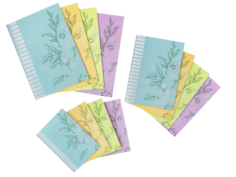 Quaderno I Love Green - carta riciclata 100% - A6 - senza righe - colori assortiti