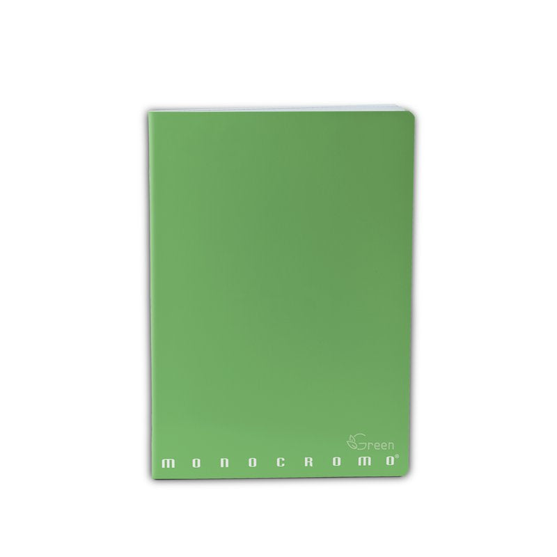 Maxiquaderno Monocromo Green - Rigatura C - Righe 4a e 5a elementare - 80 g - carta riciclata - A4 - copertine assortite