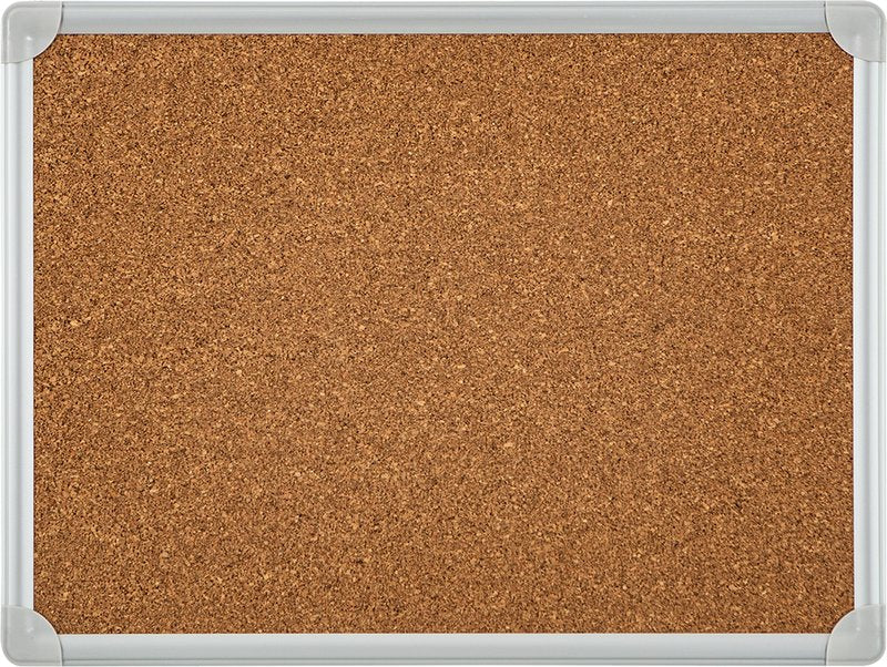 Pannello in  sughero - cornice alluminio - 60x90 cm