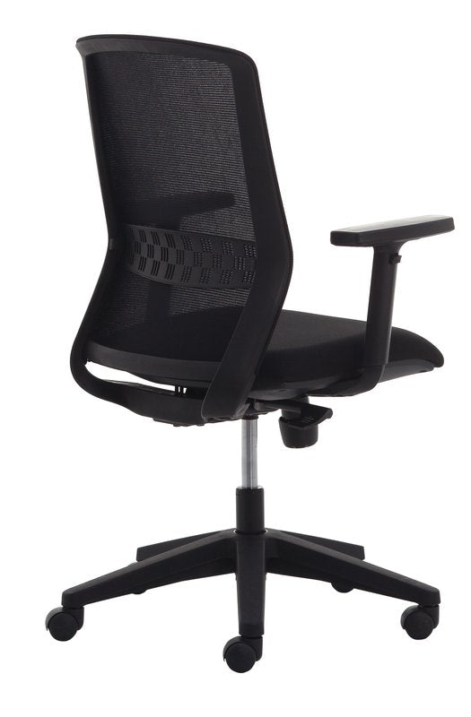 Sedia Kora black version - braccioli inclusi - riv. nero