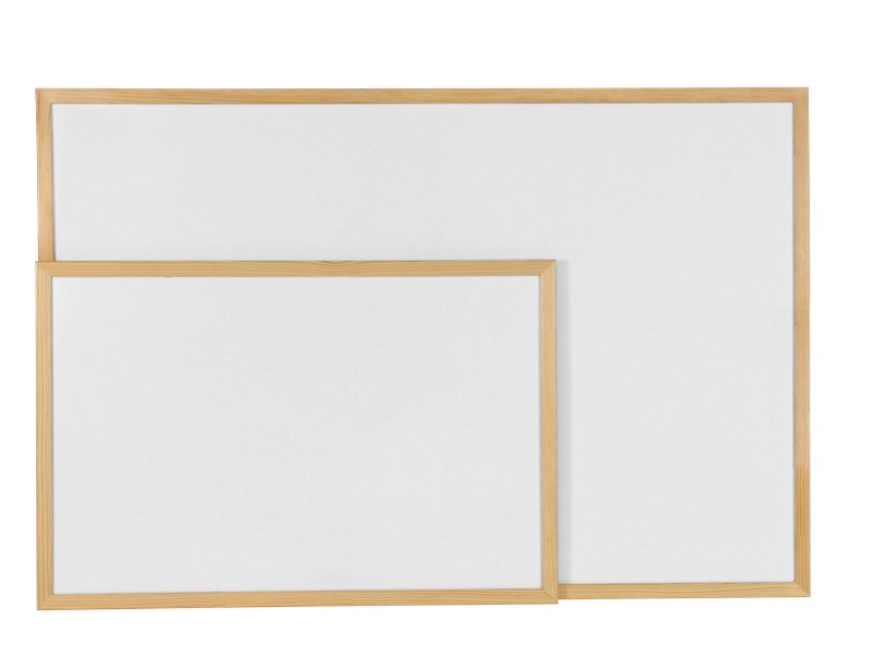 Lavagna bianca -cornice in legno - 40x60 cm