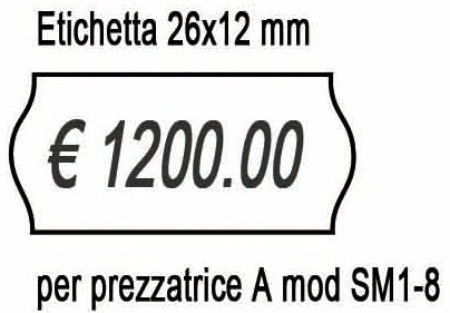 Etichette rimovibili 26 x 12 mm