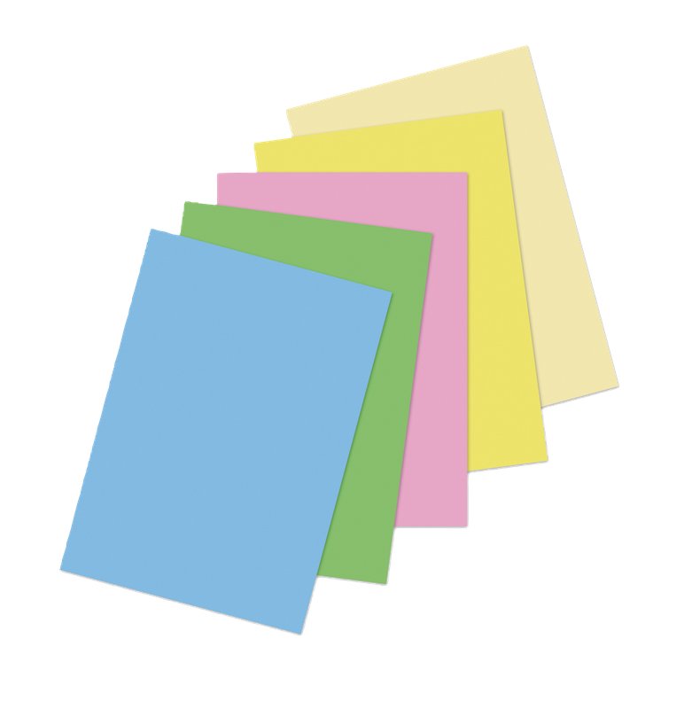 Carta e cartoncini Michelangelo Color  A4 - risma da 500 fogli - colori tenui - 5 colori ass.ti