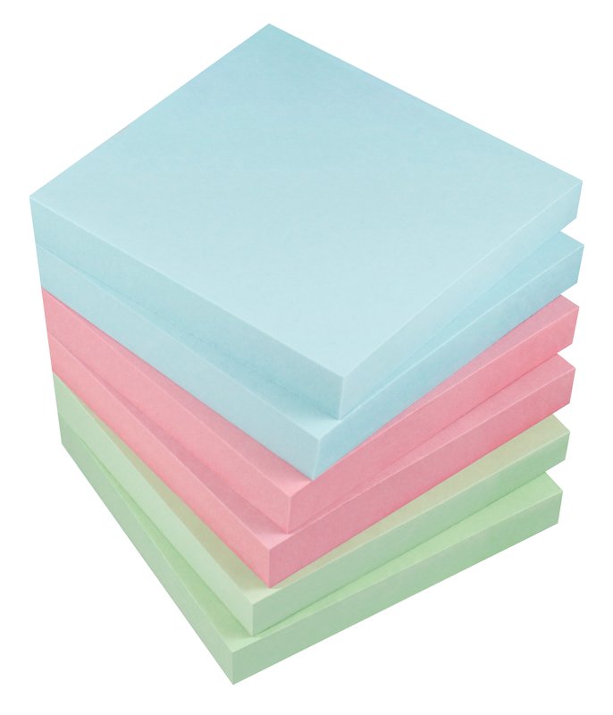 Foglietti adesivi riposizionabili Tak-To - 75x75 mm - Pastello