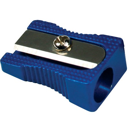 Temperamatite in metallo - 1 foro - blu