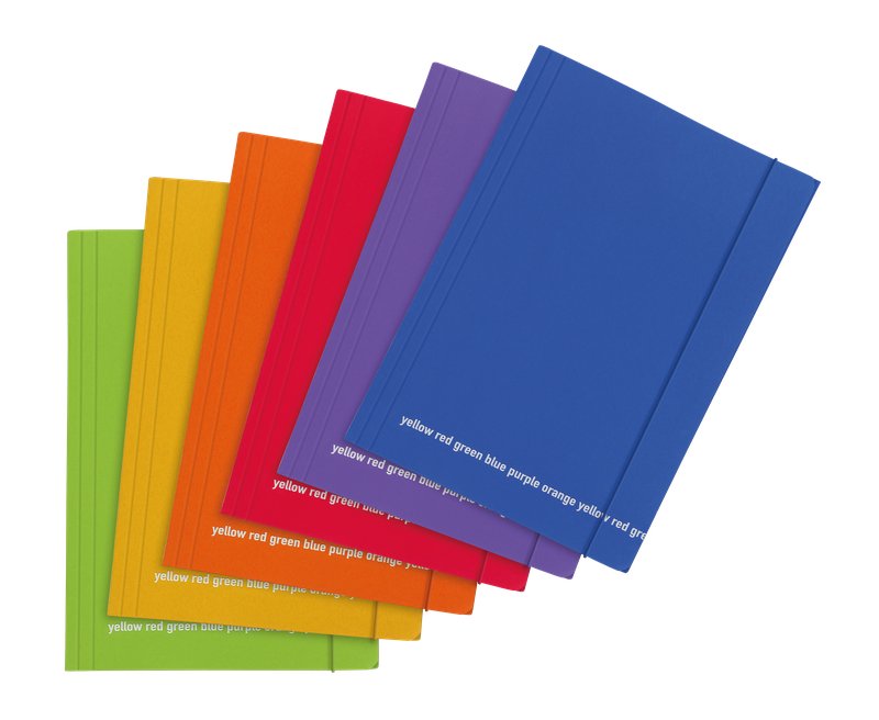 Cartellina con elastico Happy Color- 33x24 cm - colori assortiti