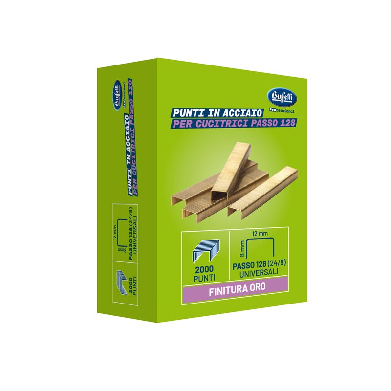 Punti metallici superior - passo 128 - 24/8 mm