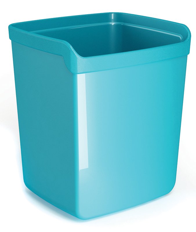 Bicchiere portapenne Plastic Desk - colore celeste