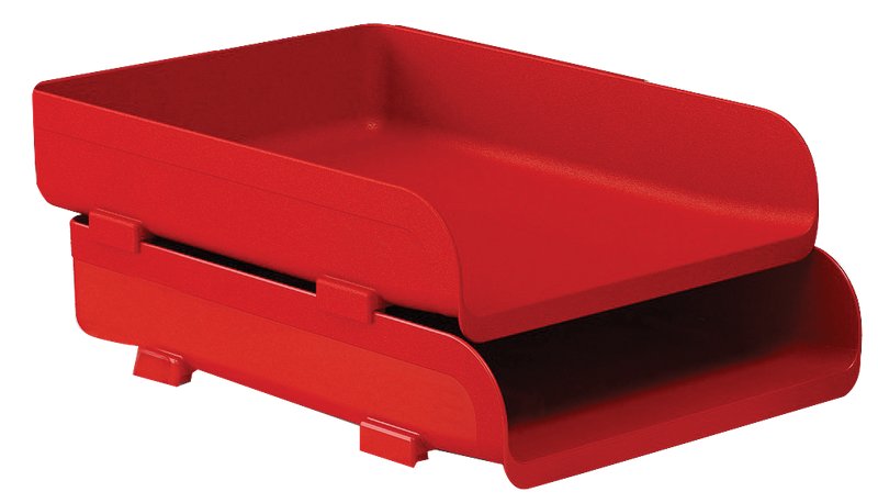 Portacorrispondenza Plastic Desk - colore rosso