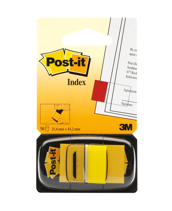 Segnapagina Post-it Index 680 - 25,4x43,2 mm - giallo