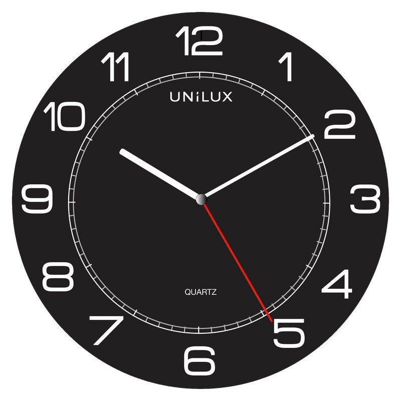 Orologio da parete - Mega - diametro 57,5 cm - nero