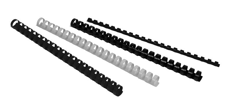 Dorsi plastici a 21 anelli - nero - Dorso 22 mm