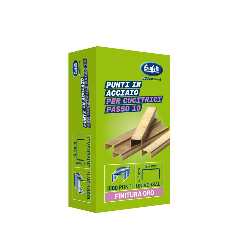 Punti metallici superior - passo 10 - 9,4/4,7 mm
