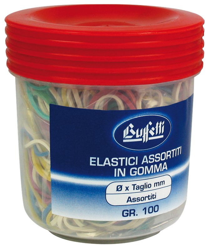 Barattolo elastici - Misure miste da 30 mm a 150 mm