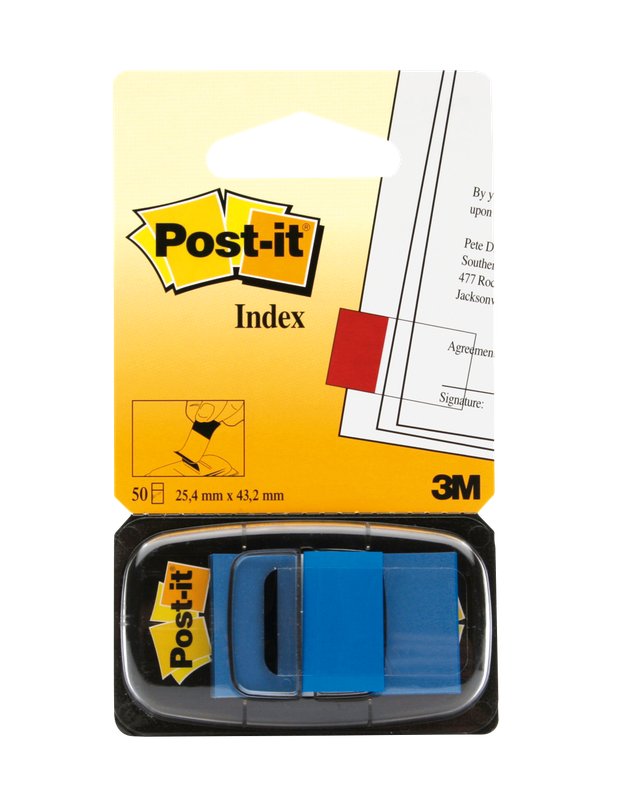 Segnapagina Post-it Index 680 - 25,4x43,2 mm - blu