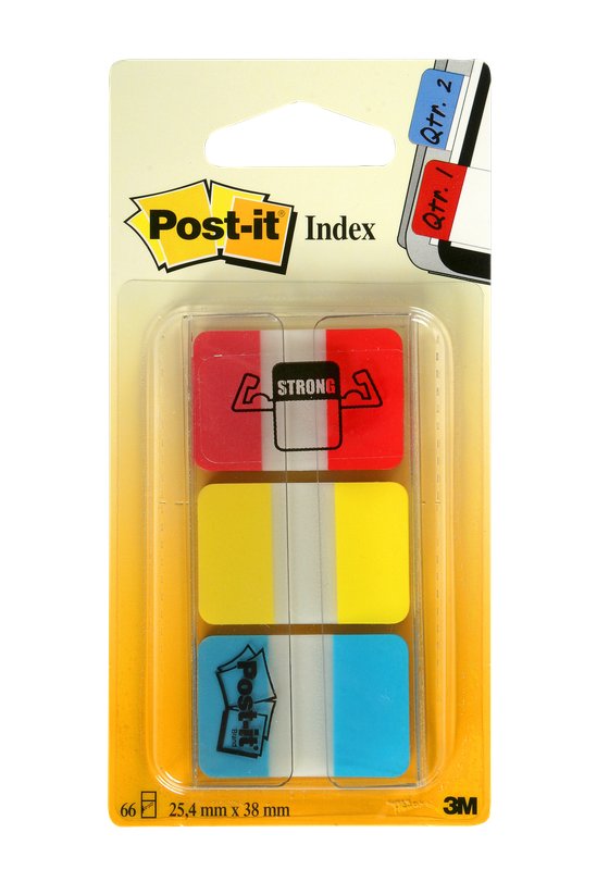 Segnapagina Post-it Index Strong Medium 686 - 25x45 mm - colori assortiti