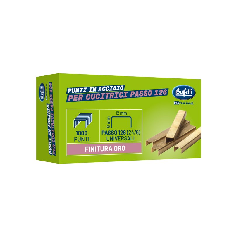 Punti metallici superior - passo 126 - 24/6 mm