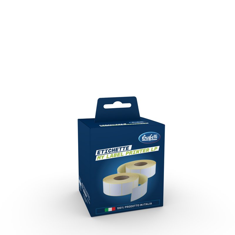 Rotolo 220 etichette permanenti in carta termica - 54x101 mm - Badge e spedizioni. Compatibili stampante LP e Dymo LW450