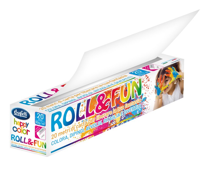 Rotolo in carta per disegnare Roll&Fun - 20 mt