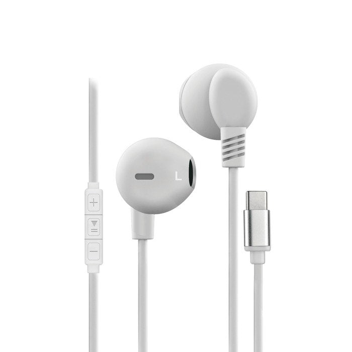 Auricolari stereo con microfono - Type-C - Nero
