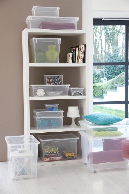 Scatola Clearbox 5L - per scarpe - bianco