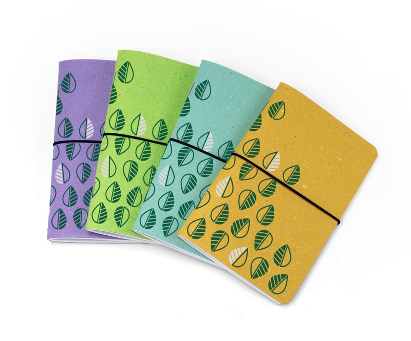Minipocket con elastico I love green - carta riciclata - 9x14 cm - colori assortiti