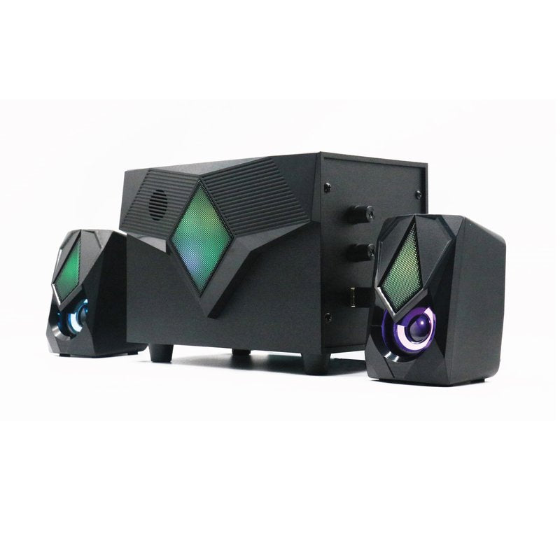 Altoparlanti Gaming 2.1 con Bluetooth, radio FM, lettore multimediale USB / AUX / SD