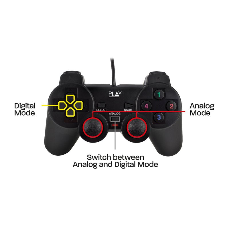 Gamepad USB cablato per PC