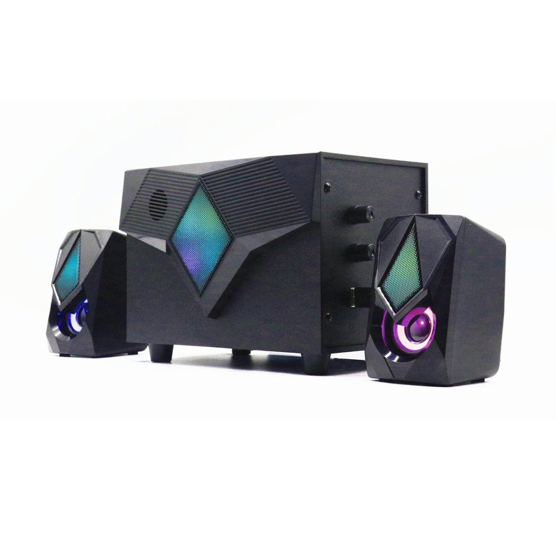 Altoparlanti Gaming 2.1 con Bluetooth, radio FM, lettore multimediale USB / AUX / SD