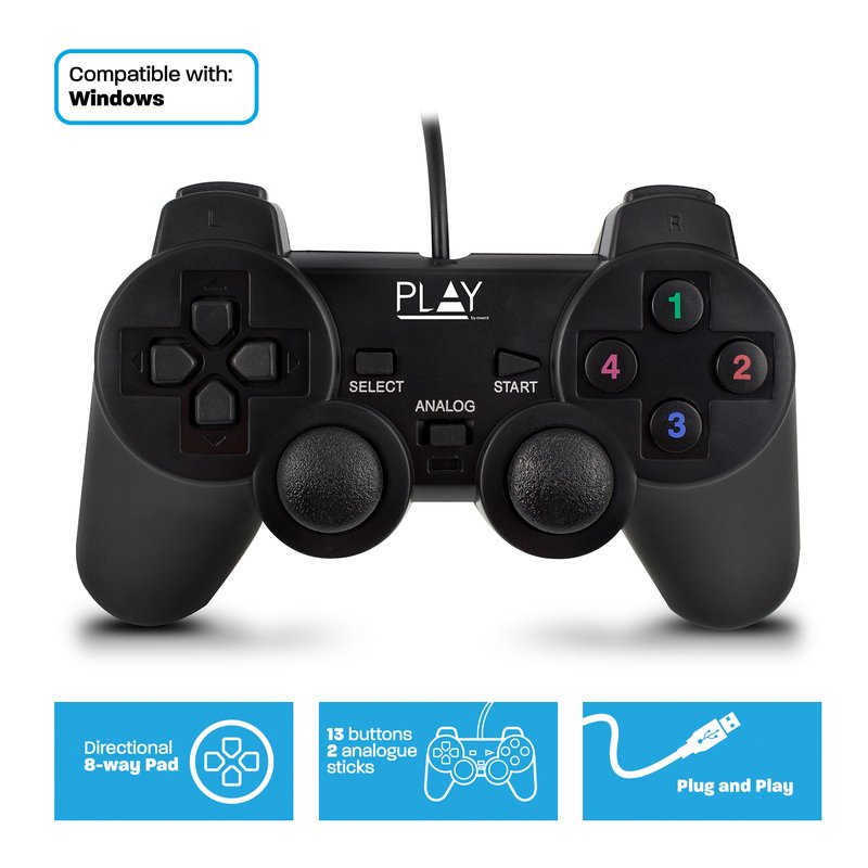 Gamepad USB cablato per PC